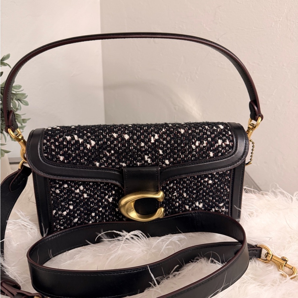 Coach Tabby 26 Bag Tweed Crossbody Shoulder Bag